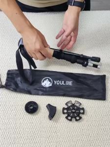 Ultra-Strong Trekking Hiking Poles - 2 Pack Adjustable Hiking Sticks Collapsible Lightweight Aluminum Quick Flip-Lock Hiking St