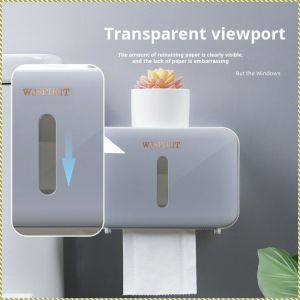 Toilet Paper Box Moisture-proof Roll Paper Box Cost-effective Convenience Space Saving Durable