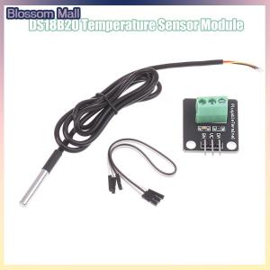 [Blossom] DS18B20 Temperature Sensor Module Waterproof Digital Sensor Cable Stainless Steel Probe Terminal Adapter For Arduino
