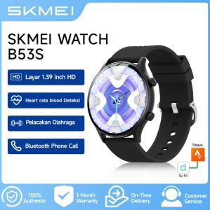 skmei B53S smartwatch pria Wanita nya oksigen darah detak jantung pemantauan tidur Bluetooth Call/Custom Wallpaper