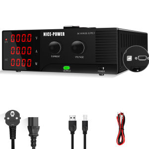 High Power Bench Power Supply 100V 30A 3000W Built In Overload Neat Power Station For Car Battery Constant Voltage Easy to Use RS232