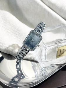 New Gradient Color Rhinestone Square Bracelet Watch Simple Sparkling Starry Sky Quartz Watch