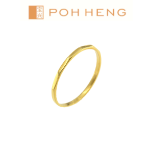 Poh Heng Jewellery 22K Freestyle Elegant Ring in Yellow Gold[Price by Weight]