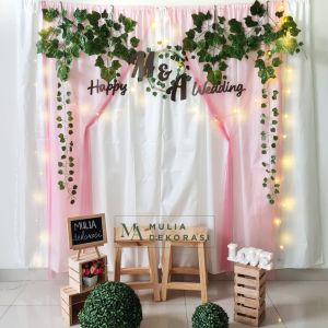 Paket Dekorasi Backdrop Lamaran Nikahan & Aqiqah