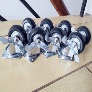 [ComBo 4] Bánh Xe Đa Năng Xoay 360(Loại I) Có Khoá An Toàn(2 Vòng Bi) Kích Thước 5Cm