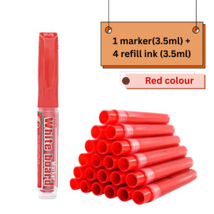 Refillable Whiteboard Marker Pen Refill Ink Black Blue Red