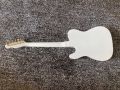 Custom Shop WhiteFender Telecaster Semi Hollow Body กีตาร์ไฟฟ้า F Hole Body Gold B500 Tremolo Bridge. 