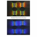 WENSH USB Rechargeable Motion Sensor Wall Light ic 3 colors / RGB RGB Wall Lamp Bedside Lighting Smart Sensor Rechargeable Night Light Bedside. 