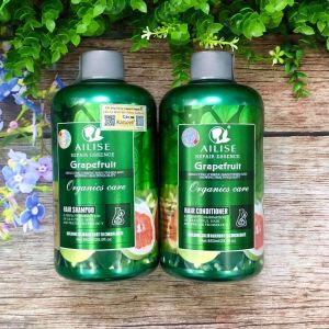 Dầu Gội Xả Bưởi Ailise Grapefruit 850ml Phục Hồi Tóc Hư Tổn Ngăn Rụng Kích Mọc Tóc Mềm Mượt
