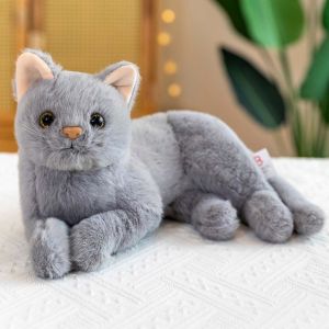YOUSHI TOP Cute Knee Pillow Kitten Pillow Stuffed Animal Sleep Toy Soft Sofa Cushion Simulation Cat Plush Toy Cat Plush Doll Stuffed Toys Plush Pillow
