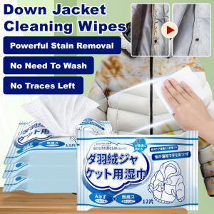 Down Jacket Cleaning Wipes No Washing Required Powerful Stain Remover for Clothing Individually Packaged大容量羽绒服清洁湿巾