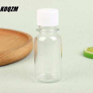 KOQZM 5Pcs 60ML Small Plastic Bottles Ginger  Bottles With Caps Mini Juice Bottles Reusable Liquid Bottle Container Leak Proof