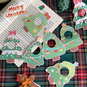 Thẻ cài kẹo mút hình cây thông ông già noel làm quà tặng giáng sinh cho các bé