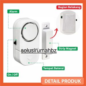 SENSOR ALARM PINTU JENDELA RUMAH DOOR WINDOW ENTRY ALARM lemari anti maling bunyi sirine nyaring laci
