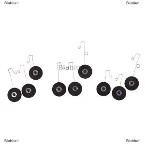 [COD] Biubiuni 1Set Foam Hand Throwing Glider Landing Gear Kit with Wheel Airplane Accessories