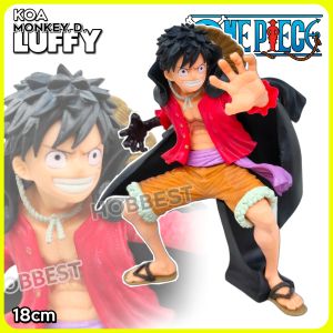Action Figure KOA ONE PIECE LUFFY WANO BATTLE Miniatur Pajangan Mainan Luffytaro Wano Kuni Kaido