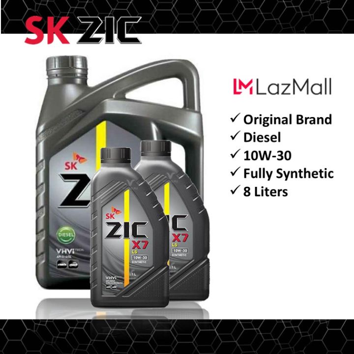 Zic X7 10W-30 Diesel Engine Oil Fully Synthetic 8 Liters | Lazada PH