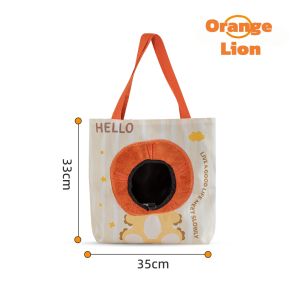 Portable Pet Adjustable Collar Carrier Bag Breathable Travel Bag for Cats and Small Dogs