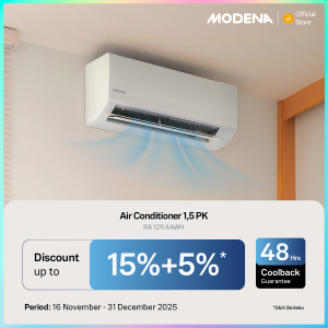 MODENA Air Conditioner 1.5 PK - RA 1211 AAWH (UNIT ONLY)