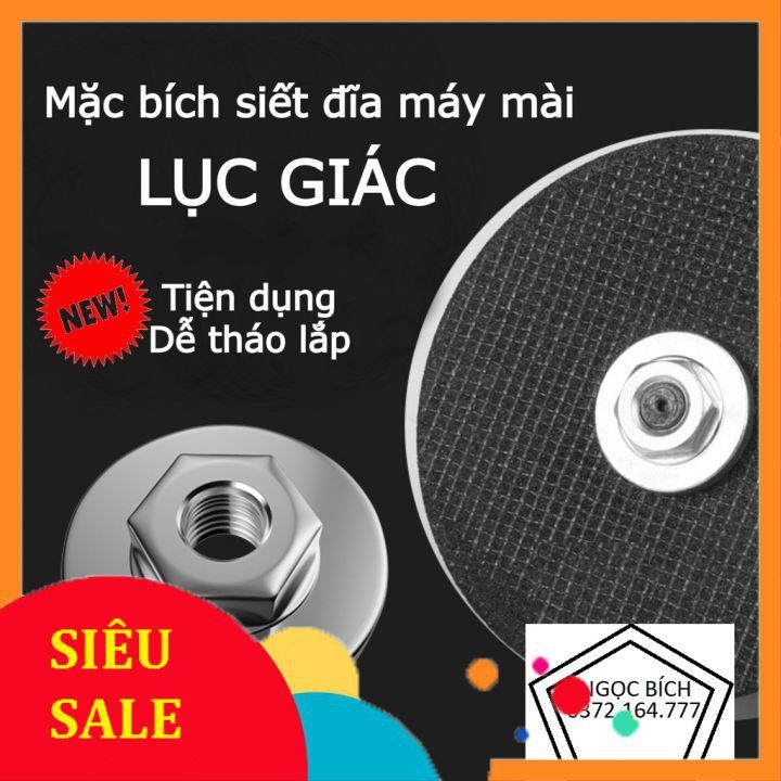 [RẺ VÔ ĐỊCH] Cặp đồng xu mặt bích lục giác siết đĩa cắt gắn máy mài cầm ...