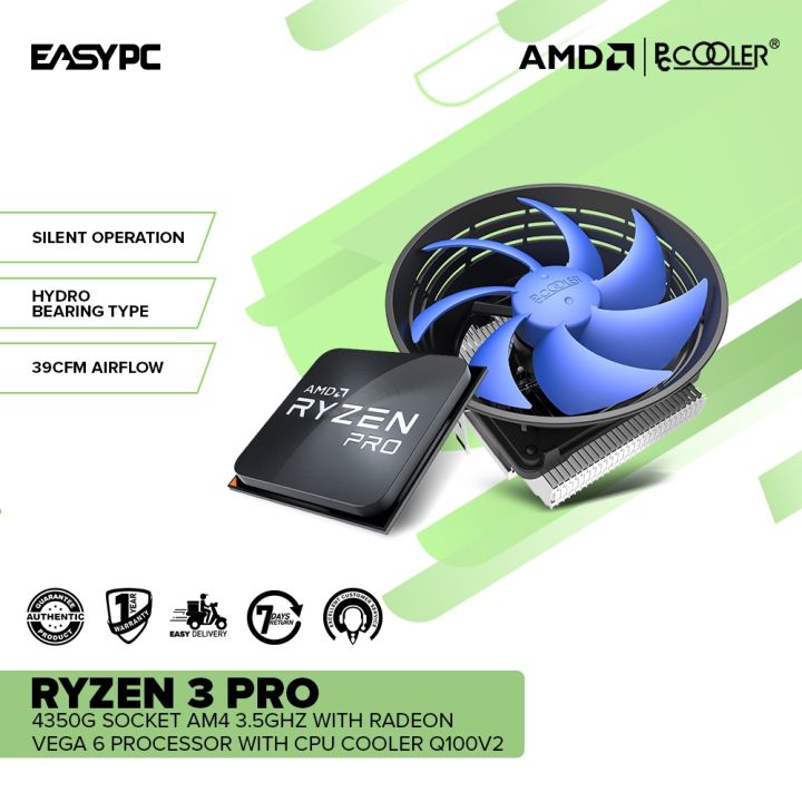 EasyPC AMD Ryzen Pro 4350G Socket Am4 with Radeon Vega