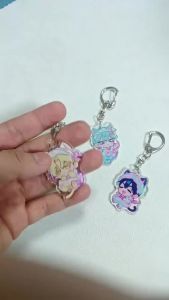 3Pcs/Lot Baby Anime KeyChain ALIEN STAGE Key Chain for Kids Fashion Creative Till Ivan Luka Figure Acrylic Keyring Pendant Gifts