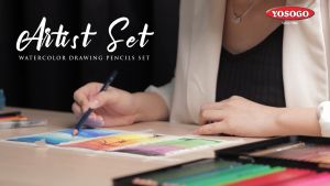 [super stationery] YOSOGO Set Pensel Warna Air 72 Batang Sekotak (KOTAK TIN) Blok Lukisan Percuma 72-Piece Watercolor Pencils Set for Drawing and Coloring in Tin Box Watercolour pencils Color pencils Stationery Gift Set for kids