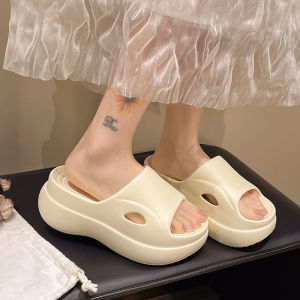 Free Shipping 6.0 New Eva Thick-Soled Slippers Suitable For Summer Wear Height-Increasing Beach-Friendly Non-Slip And Designed To Prevent Foot Odor For Women