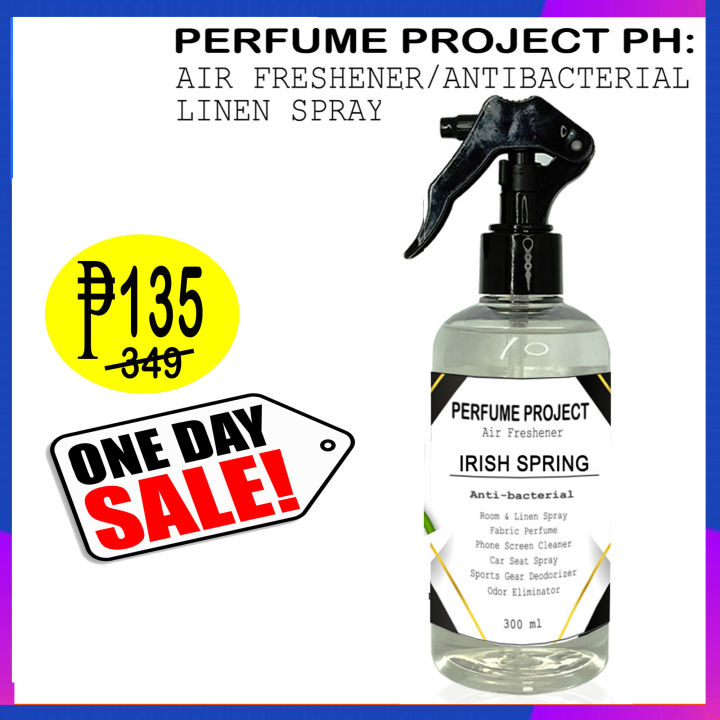 Irish Spring Air Freshener, Room and Linen Spray Antibacterial BEST SELLER  Hotel Scent by Perfume Project PH