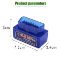 ELM327 Mini OBD OBD2 Bluetooth Wireless Car Scanner V1.5 V2.1 Alat Scan Mobil OBDII Auto Tool. 