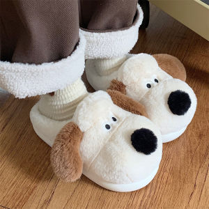 Xixitiao Mùa Đông bé nhà phòng bên trong nhung ấm trẻ em bằng cotton Dép cô gái vui vẻ phim hoạt hình Wallace và gromit sợi bông sang trọng Giày