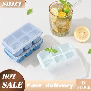SDJZT Ice-Making khuôn khay đá gia dụng với nắp hộp làm đá khuôn
