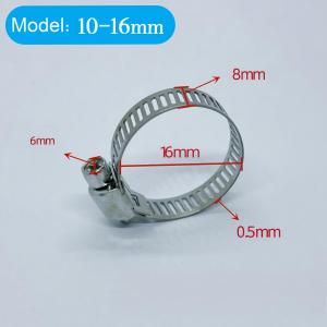 100PCS Stainless Steel Hose Clamp Set Multiple Sizes Strong Grip for Various Diameter Pipes Tubes Hoses Fixing