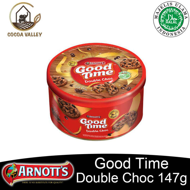 Arnotts Good Time Double Choc Cookies 149g Made In Indonesia Lazada