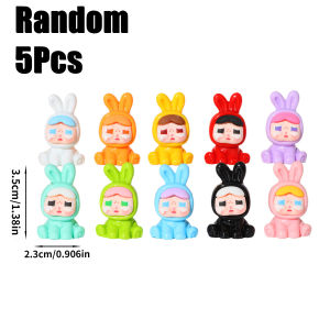 【On Sale】10Pcs ของตกแต่งสวนกระต่ายร้องไห้สีสันสดใสน่ารักขนาดเล็กอุปกรณ์ประดับภูมิทัศน์