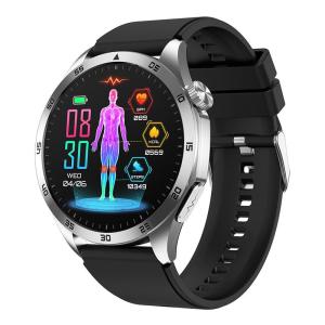 ET485 Smart Watch for Men - 1.43 AMOLED Large Screen HR Tracking Bluetooth Calling Multiple Sports Modes Calorie/Step Counter 5ATM Waterproof - Ideal Gift for Birthday/Fathers Day