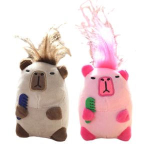 Cute Capybara Keychain Plush Bag Pendant Creative Stuffed Doll Keyring Accessory Versatile Bag Charm for Daily Use