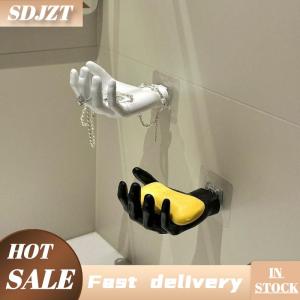 SDJZT Nhựa Tường Móc Tự Dính Tay Hình Dạng Móc Áo Móc Không Khoan Cọ Hình Móc Treo Tường Đa Chức Năng Cho Nhà Văn Phòng