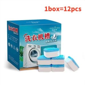 12/24/36PCS Washing Machine Oxygen Cleaner Decontamination Effervescent Tablet High Performance Tab Washing Machine Cleaning Machine Slot Cleaning Washer Cleaning Cleaner Descaler Deep Remover Cleaner Oxygen Decontamination and Deodorization