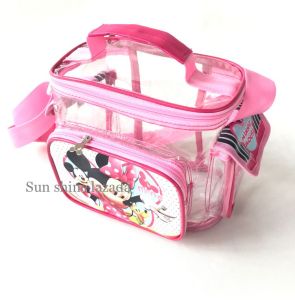 Sun shine tas mika anak sekolah paud / tas serbaguna / tas makan / tas ulang tahun / tas mika / goodiebag Premium karakter PINK MOUSE ELSA FROZ