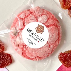 คุกกี้สตรอว์เบอรรี่หน้าแตก Strawberry Crinkle Cookies