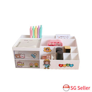 Desktop Cosmetics Organizer Storage Drawer Box Stationery Pencil Holder
