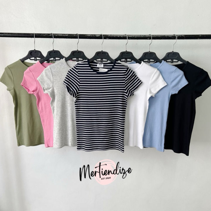 Cotton On Organic Rib Crew Short Sleeve T-shirt (Neutral colors