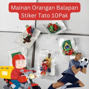 ORANG ORANGAN BERBALAPAN STIKER TATO 10 PAK