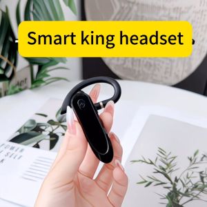 หูฟังบลูทูธ 6.0 หูฟังแบบเกี่ยวหูหูฟังแบบหมุนได้ 270 องศาจอแสดงผลแบบ LED ลดเสียงรบกวนแบบสเตอริโอไฮไฟหูฟังกันน้ำ