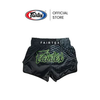 Fairtex กางเกงมวย Racer Black รุ่นพิเศษ BS1924 กางเกงมวยไทยผ้าไมโครซาติน แถบยางยืด 8 แถว กระชับขึ้น กางเกงนักมวยสำหรับซ้อมหรือแข่งขัน