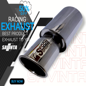 Knalpot Racing Mobil Savinta SBLv1 Monel Edition Suara Ngebas Empuk Bulat Adem Gahar Kering Size 33cm