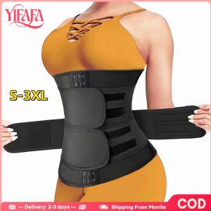 YIFAFA 【Plus Size】S-3XL Women Waist Trainer Belt Plus Size Sports Girdle Corset Belly Body Shapewear Front Zipper Waist Abdomen Trainer Belt Womens Seamless Keep Shaped Bodysuit Belt
