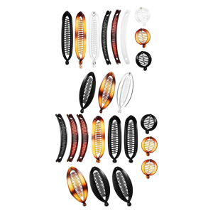 12Pcs Contemporary Banana Hair Clip Ponytail Holder Hair Decoration For Thick And Fine Hair Adding Fashion to Any Look