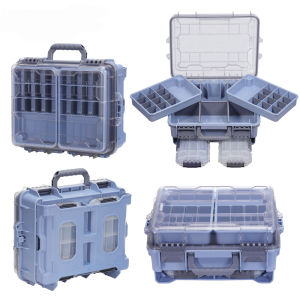 Large Capacity Fishing Tackle Box Portable Waterproof Storage Box Multi Compartment Bait Organizer Fishing Gear Accessories
